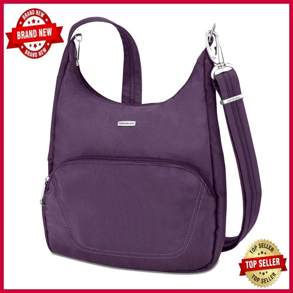 Anti-Theft Messenger Bag with RFID Blocking, Slash-Resistant Travel